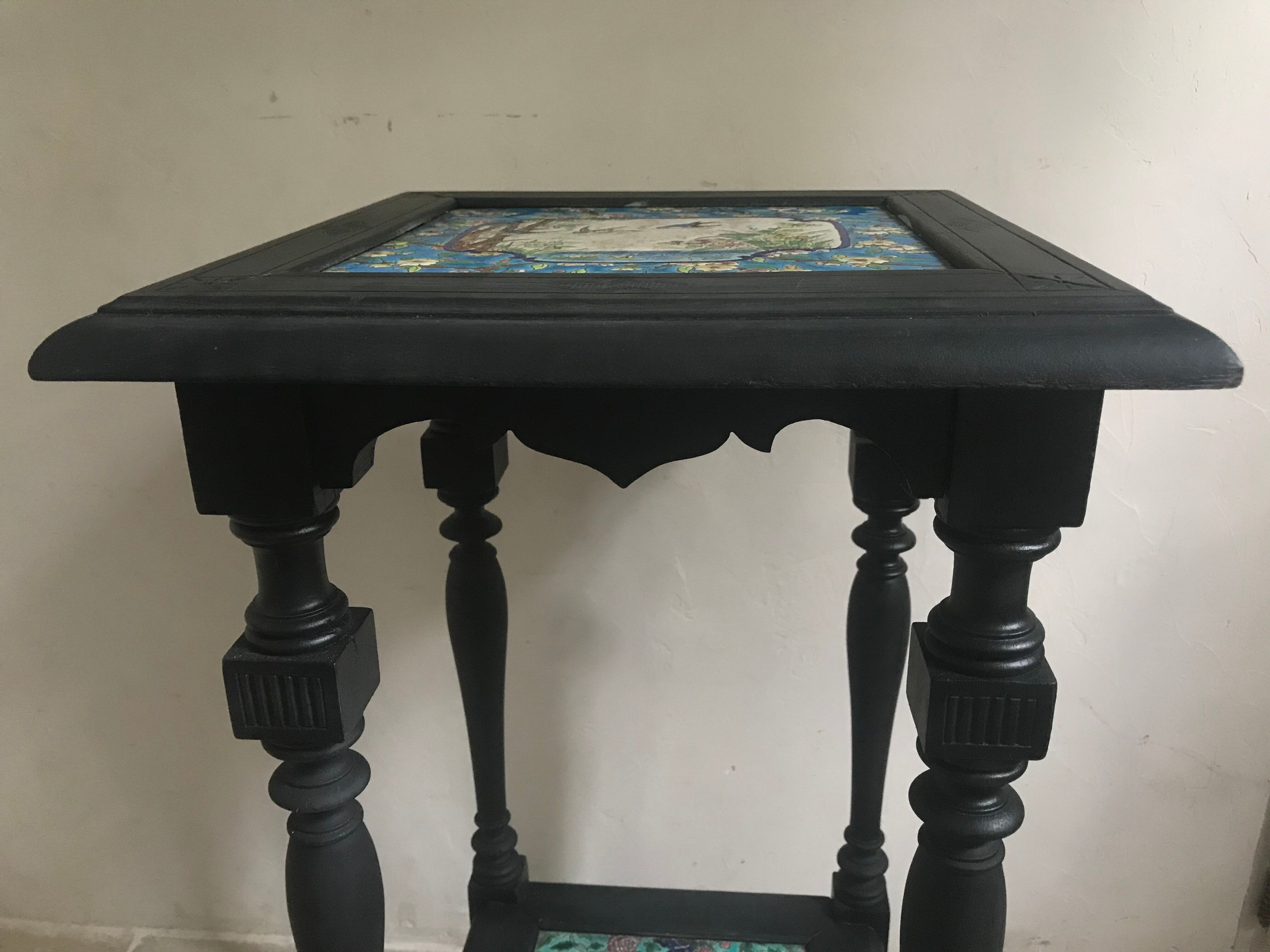 Longwy 19th-century enamels sellette