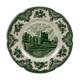 "Johnson Brothers" green English deco plate