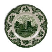 "Johnson Brothers" green English deco plate