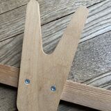 Wooden coat rack