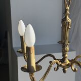 Lustre classique doré à 5 bras de lumière D:40cm