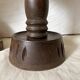 Lampe pied en bois tourné