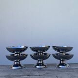 6 stainless steel cups 1970