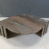 Vintage marble coffee table, 1980s
