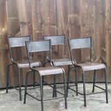 Set of 4 industrial style stools