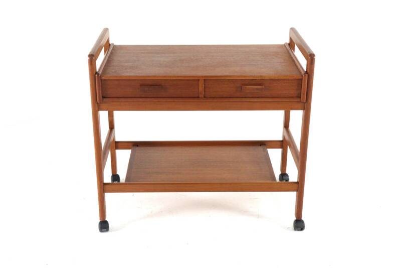 Danish trolley with two drawers - 'Favrholt' - danish design in teak