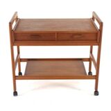 Danish trolley with two drawers - 'Favrholt' - danish design in teak
