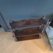 Antique shelf to hang/stand in turned wood - Ref 1464