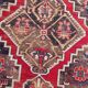 Ancient Caucasian carpet Karabakh handmade 115x270 cm