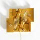 1960s Kinkeldey crystal glass and brass wall lamp in mint condition