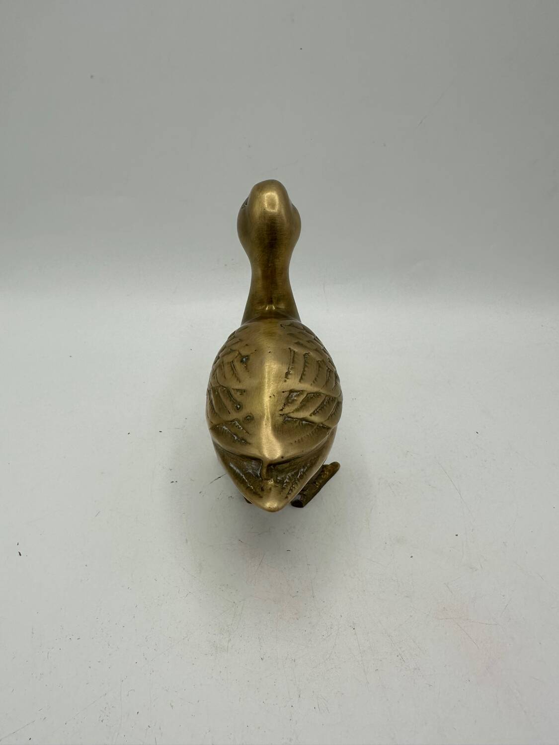 Vintage brass duck