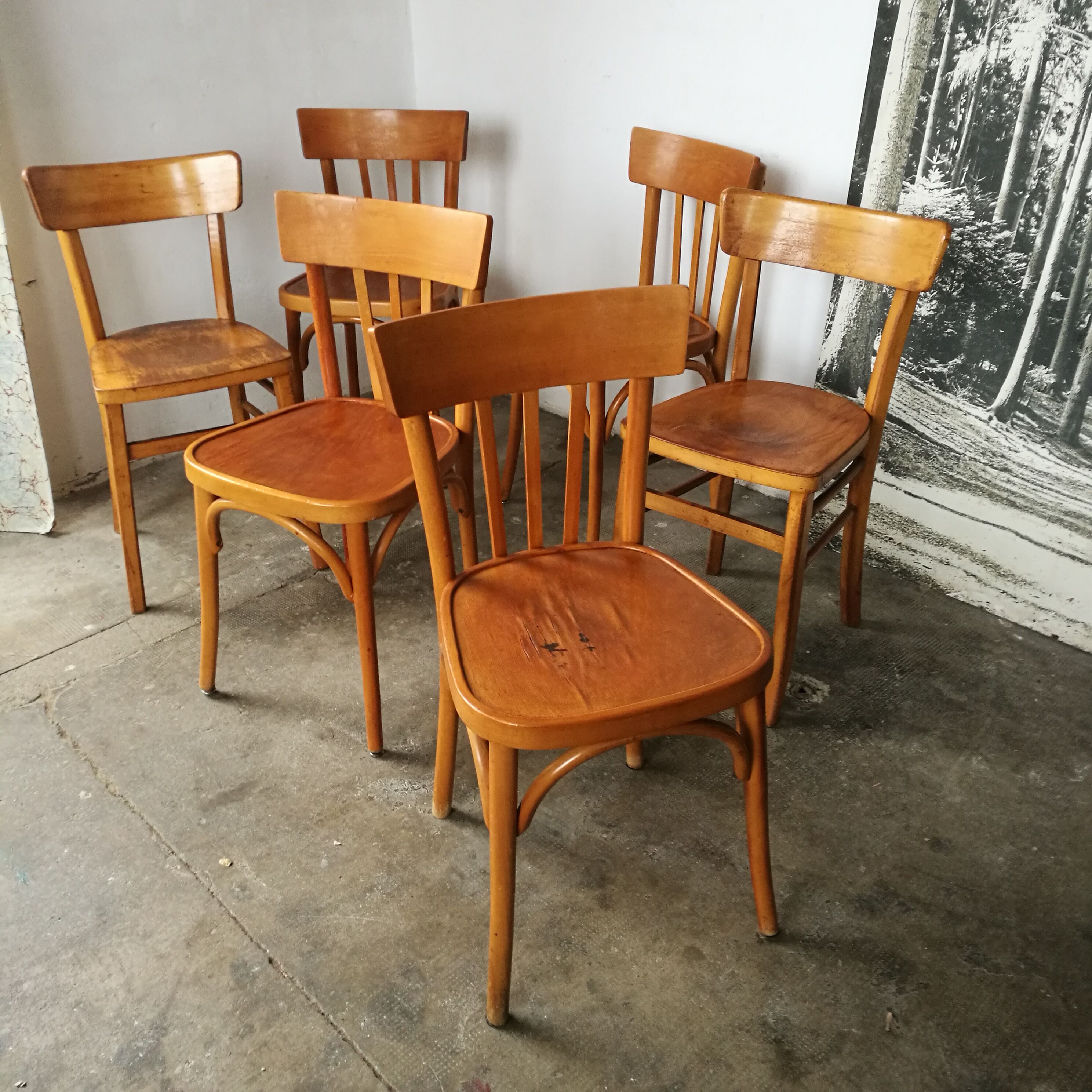 Set of 6 bistro chairs