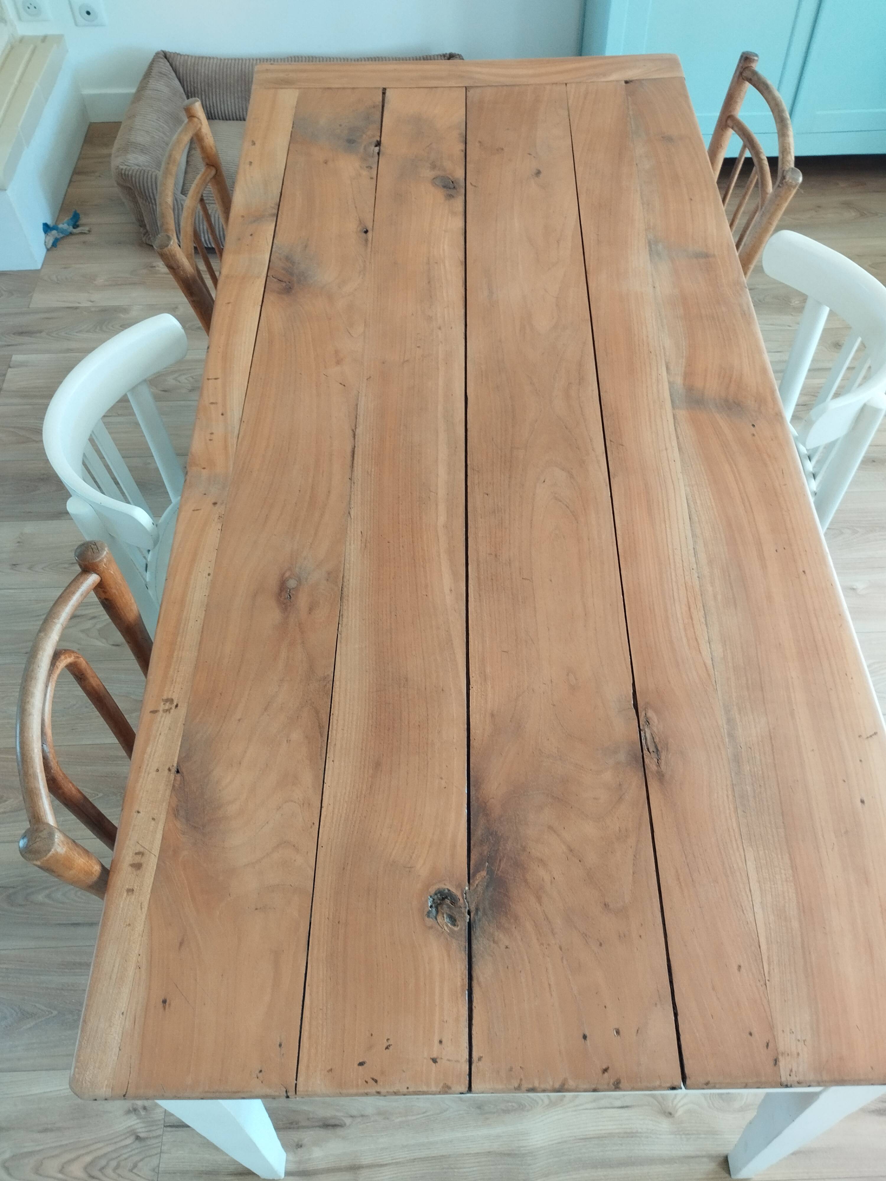 Renovated farmhouse table