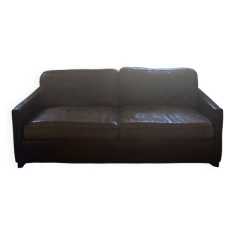 Boston 3 seater leather sofa
