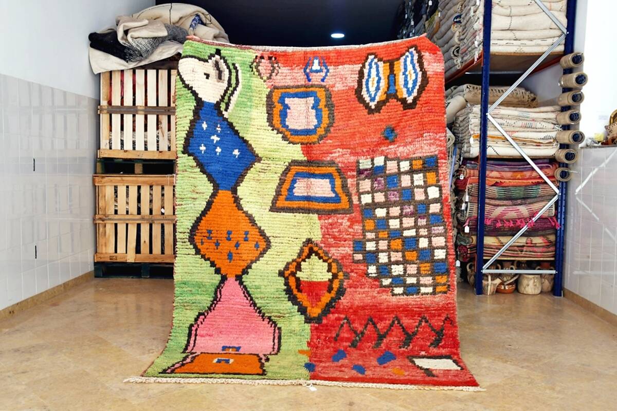 Moroccan Berber Boujaad Rug New 235 cm x 170 cm
