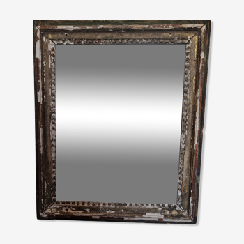 Miroir XIXème shabby chic 34 x 29 cm
