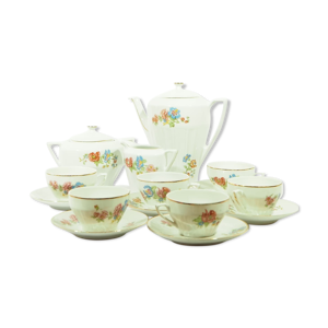 Service à café porcelaine décor