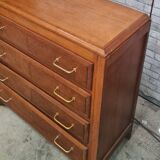 chest of drawers, chiffonier 1950 to 70, stained wood 85x87x55 very good condition