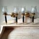 Pair of vintage 50s wall lights, 2 sconces