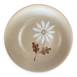 4 plates Autumn stoneware with daisy pattern
