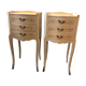 Pair of Venetian bedside louis XV painted