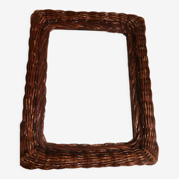 Rattan photo frame