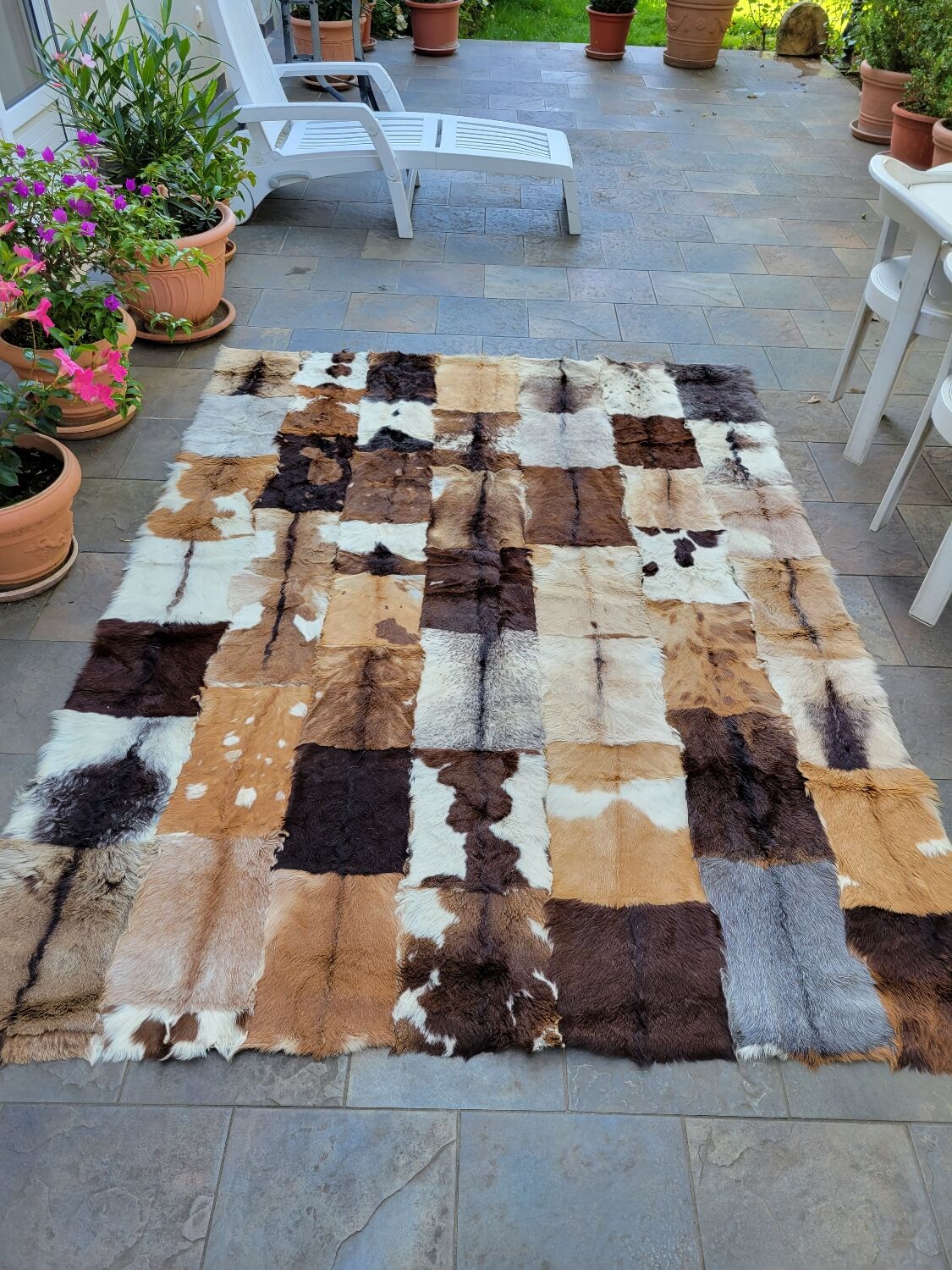 Mexican goatskin rug
