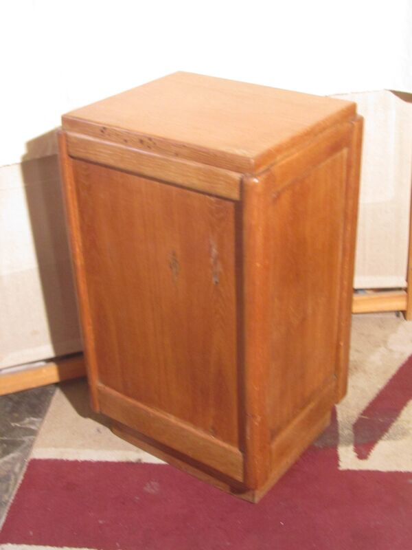 Meuble en chêne porte rouleau années 50
