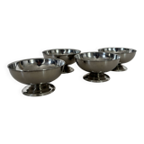 Set of 4 stainless steel cups