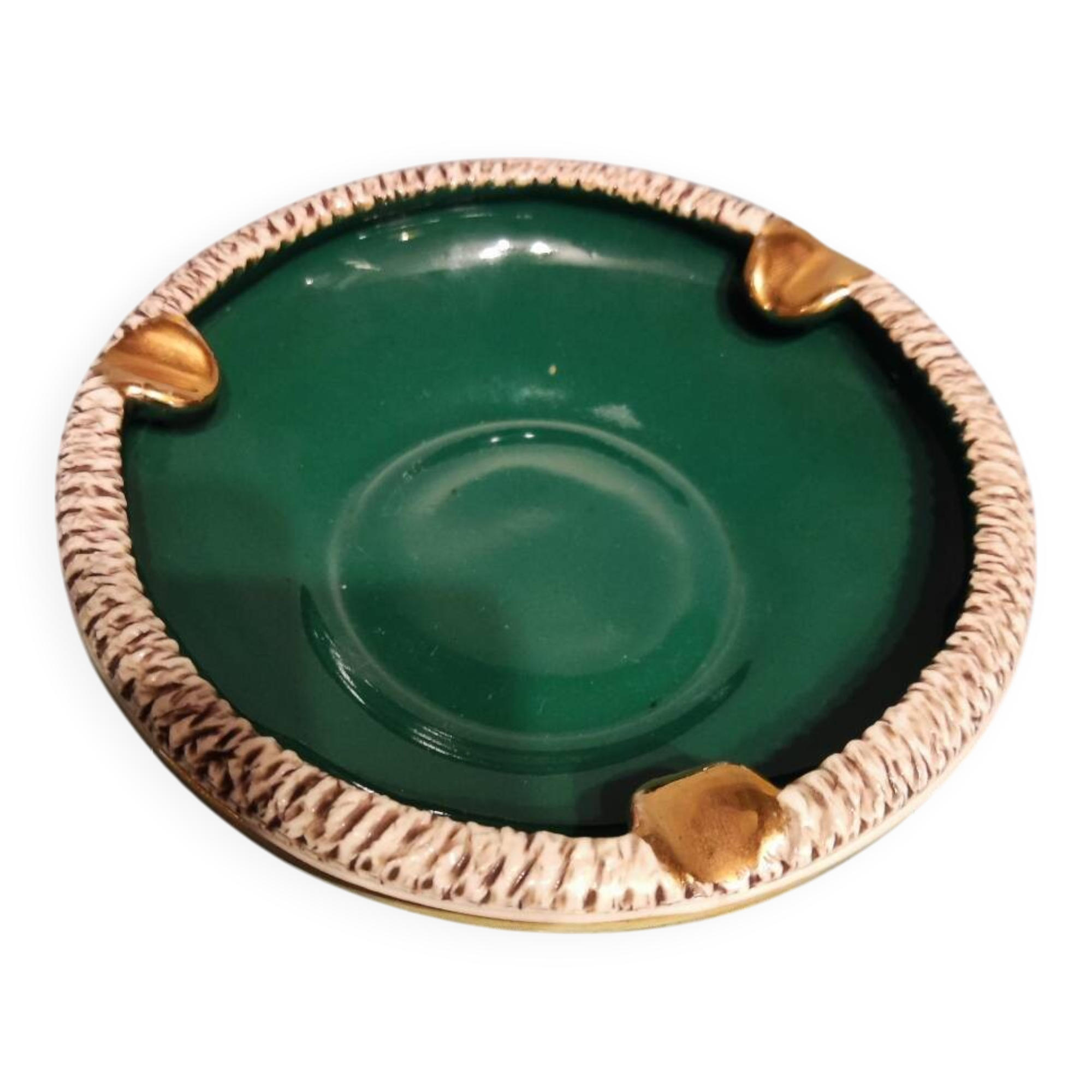 Cendrier, vide-poches en céramique signé Brisdoux