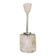 Minimalist simple glass hanging lamp USSR 1970s