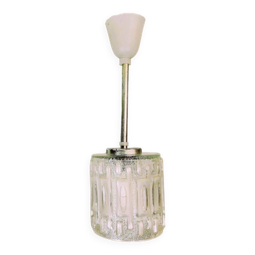 Lampe suspendue en verre minimaliste simple URSS années 1970