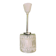 Minimalist simple glass hanging lamp USSR 1970s