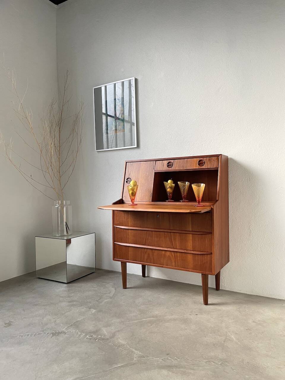 Danish teak secretary from the 60s