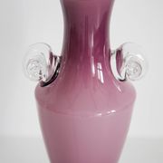Vintage purple glass decorative vase, mid-century style, Europe, 1960s.