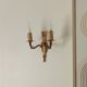 Vintage wall sconce in gilded brass, Empire style.