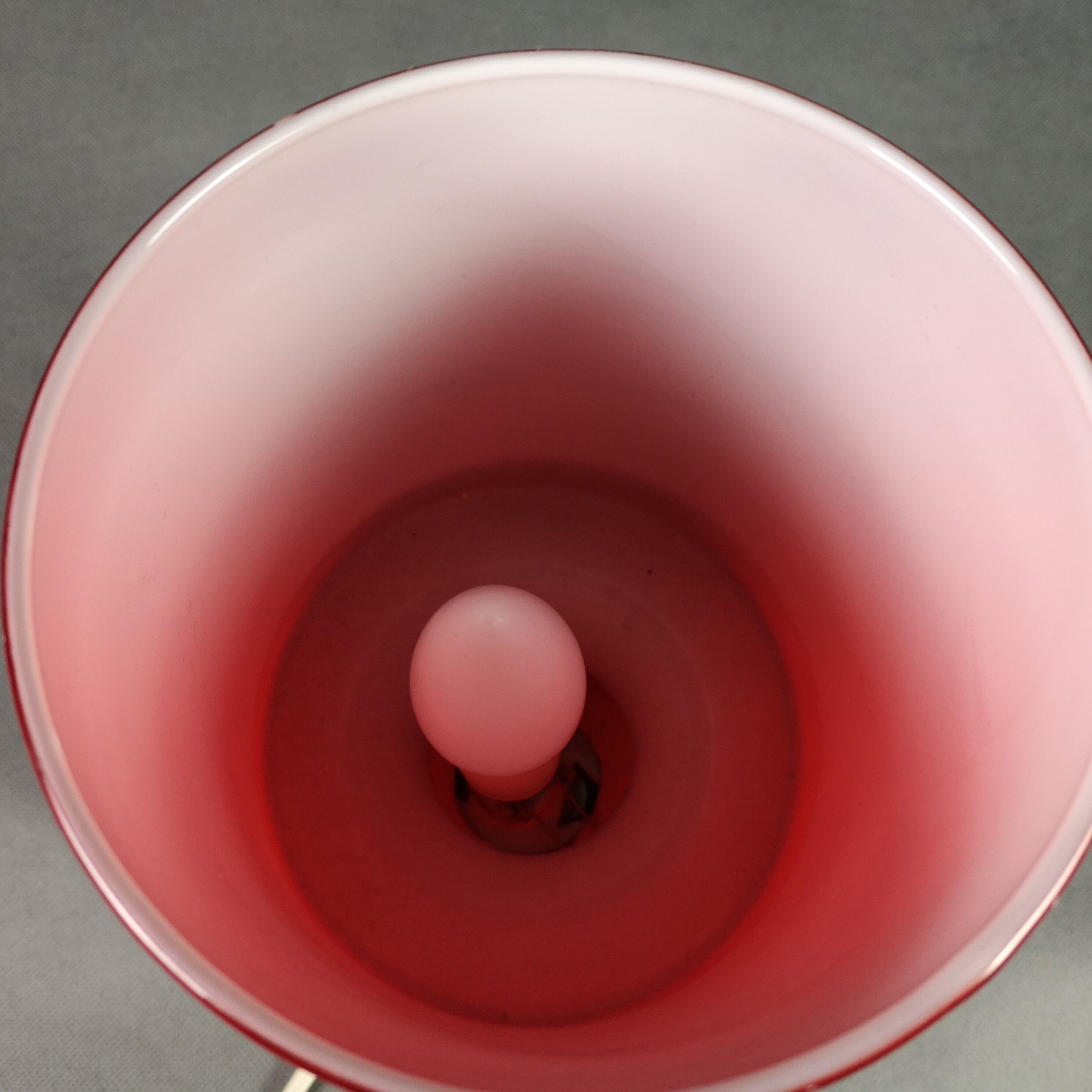 Lykta red Vintage lamp Ikea opaline - vintage luminaire