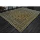 1970s Vintage Persian Handmade Wool Cotton Brown Area Rug 292x392