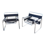Pair of Wassily Armchairs reissue by Marcel Breuer