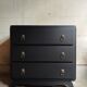 Commode vintage noire