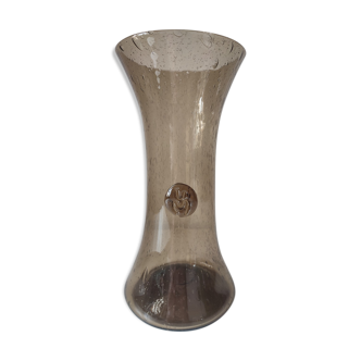Biot style bubble glass vase