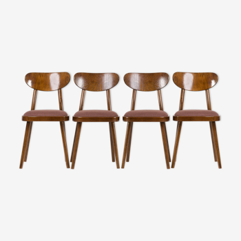 Ensemble de 4 chaises TON, années 1960