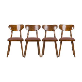 Set of 4 Dining Chairs from TON, 1960s