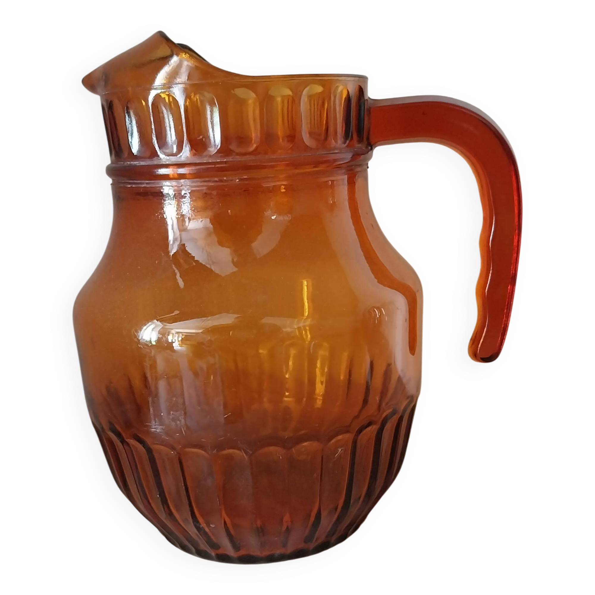 Amber Glass Jug