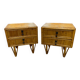 Paire de chevets bambou