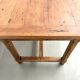 Farm table in solid cherry wood, one drawer, 1950s.