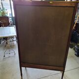 Showcase 2 doors 3 floors glazed mahogany