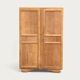 Parisian art deco wardrobe solid raw wood wardrobe