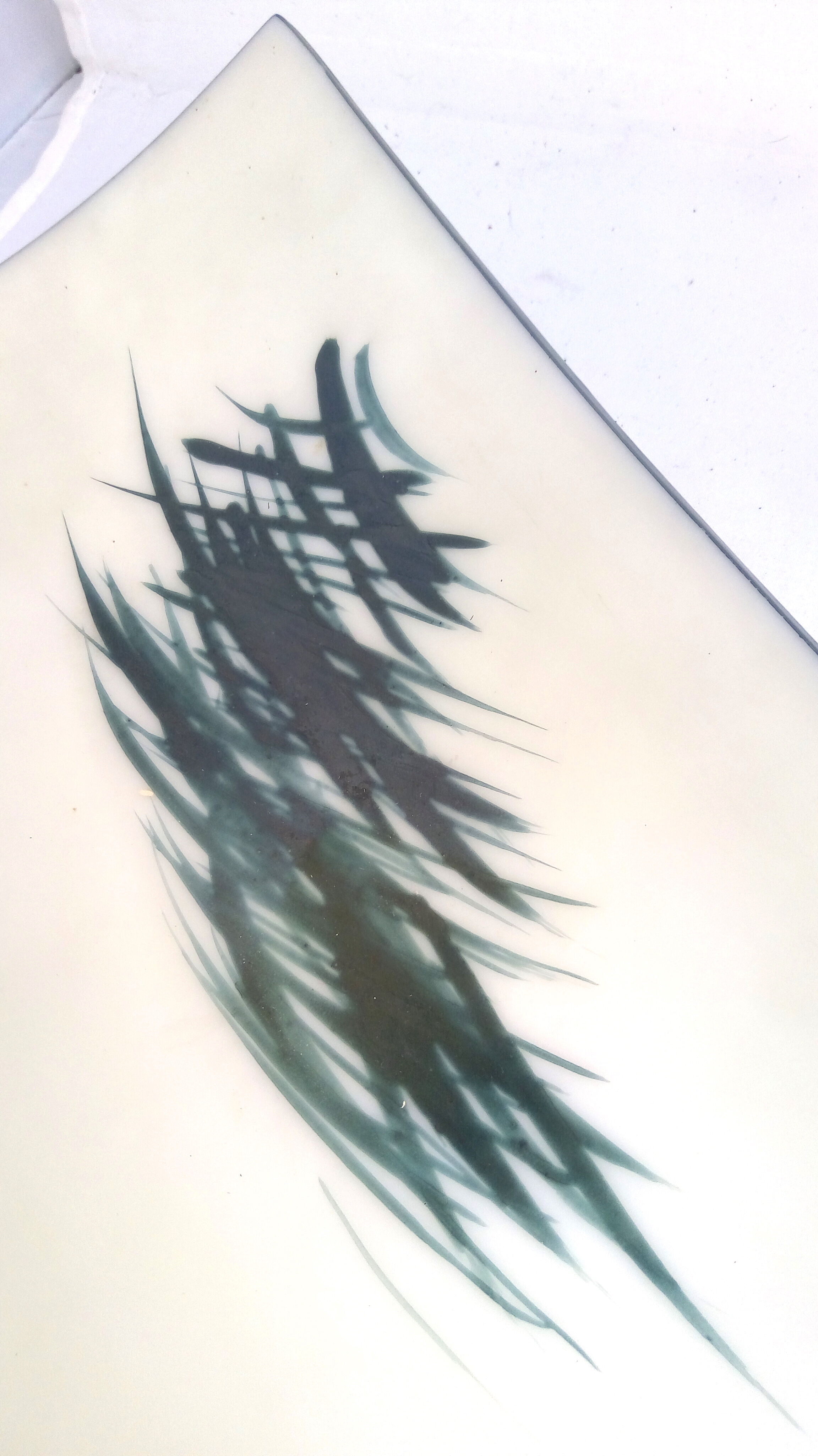 Bernard Gilbert's XL dish in opaline