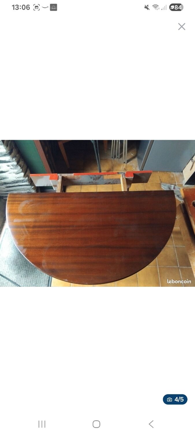 Half-moon table